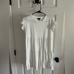 J crew ruffle sleeve dress